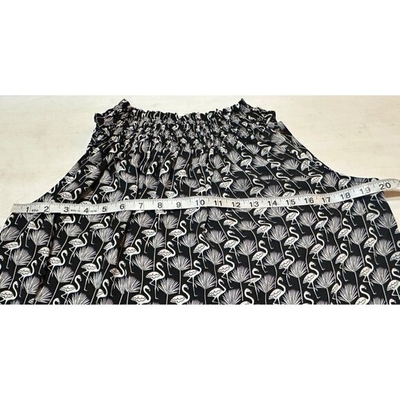 Women's LOFT Flamingo Print Sleeveless Stretch Blouse 100% Polyester Size XS - Picture 8 of 10